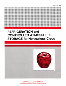 REFRIGERATION and CONTROLLED ATMOSPHERE STORAGE