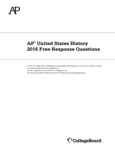 AP United States History 2016 Free