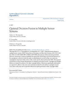 Optimal Decision Fusion in Multiple Sensor Systems