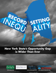 Record-Setting Inequality: New York State`s Opportunity Gap is