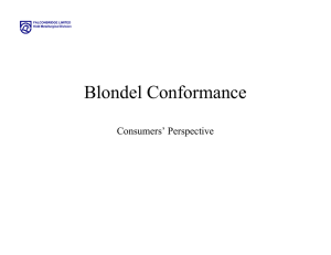 Blondel Conformance