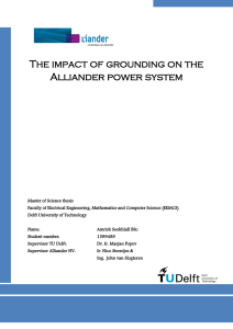 The impact of grounding on the Alliander power system