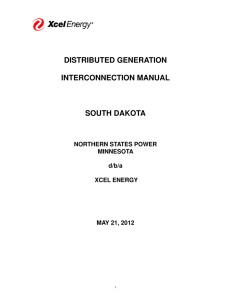Xcel Energy Distributed Generation Interconnection Manual