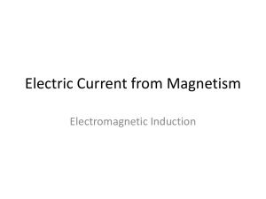 Electric Current from Magnetism