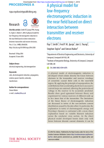 A physical model for low-frequency electromagnetic induction in the