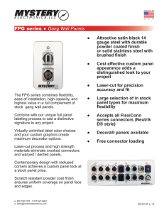 FPG series Gang Wall Panels