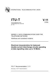 ITU-T Rec. V.11 (10/96) Electrical characteristics for balanced