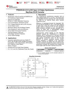 TPS54335-2A 4.5- to 28-V Input, 3-A Output