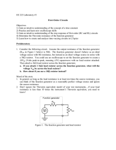 EE223: Lab 3 - First Order Circuits