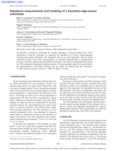 Impedance measurements and modeling of a transition