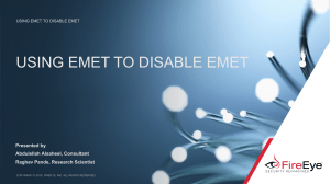 using emet to disable emet