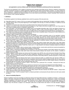 Page 1 © CenturyLink, Inc. All Rights Reserved. CONFIDENTIAL v1