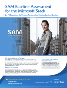 SAM Baseline Assessment for the Microsoft Stack