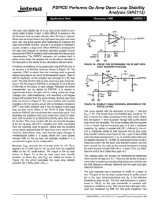 AN9536: PSPICE Performs Op Amp Open Loop Stability