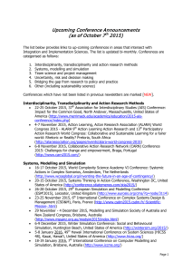 September/October 2015 conference list (71KB PDF)