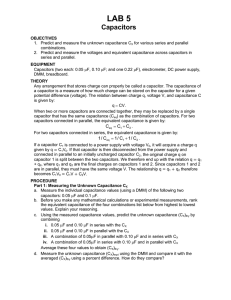 Lab 5: Capacitors