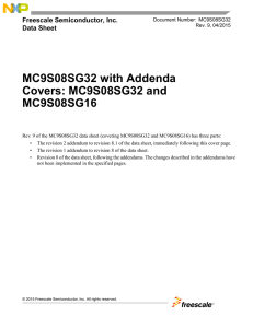 MC9S08SG32, MC9S08SG16 - Data Sheet