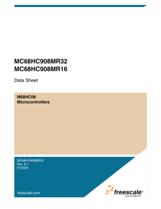 MC68HC908MR32, MC68HC908MR16 Data Sheet