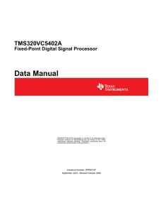 TMS320VC5402A Fixed-Point Digital Signal