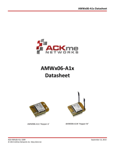AMW006-A1x Datasheet