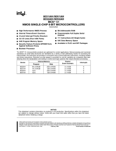 Intel 803xAH/805xAH Datasheet