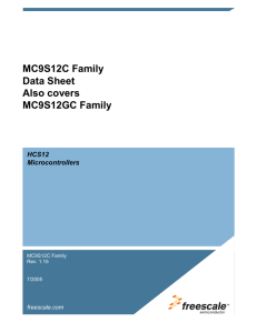 MC9S12C Family Data Sheet