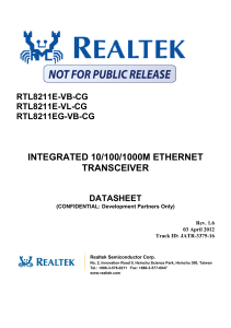 Realtek RTL8211E(G)-VB(VL)-CG DataSheet 1.6