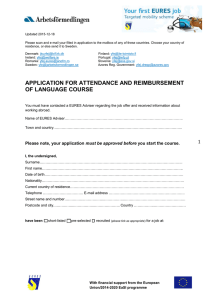Application for attendance and reimbursement of a language course