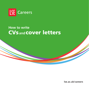 How to write CVs and cover letters