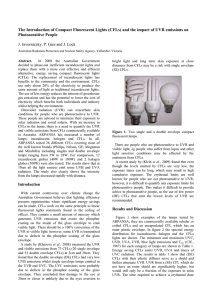 The Introduction of Compact Fluorescent Lights (CFLs)