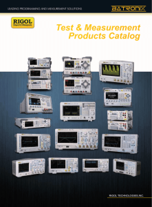 Rigol product catalog