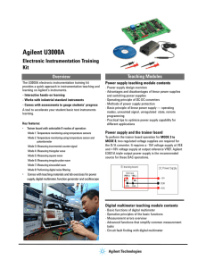 Agilent U3000A Electronic Instrumentation Training Kit