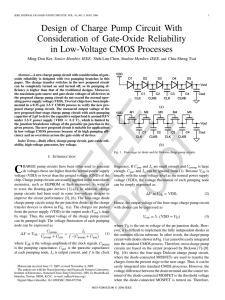 Design of Charge Pump Circuit With Consideration of Gate