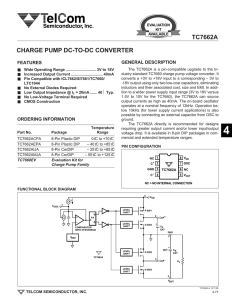 Power Management: TC7662A Charge Pump
