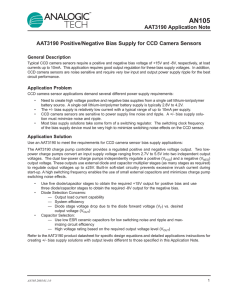 AAT3190 Application Note AAT3190 Positive/Negative Bias Supply