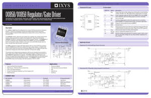 IXI858/IXI859 Regulator/Gate Driver