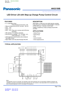 AN32150B LED Driver LSI with Step