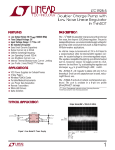 LTC1928-5 - Doubler Charge Pump with Low Noise Linear