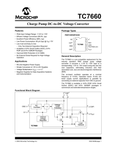 Charge Pump DC-to-DC Voltage Converter