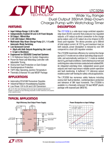 LTC3256 - Wide VIN Range Dual Output 350mA Step