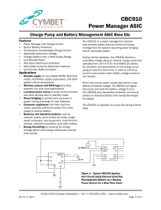 CBC910 Power Manager ASIC