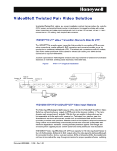 VideoBloX Twisted Pair Video Solution