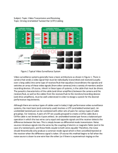 Driving Unshielded Twisted Pair (UTP) Cabling Figure 1 Typical