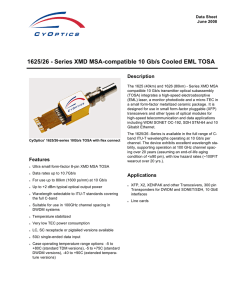 1625/26 - Series XMD MSA-compatible 10 Gb/s Cooled - Digi-Key