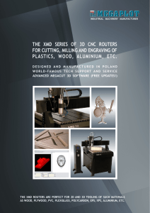 2013 XMD 3D CNC Routers brochure is ready for