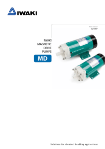 IWAKI Magnetic Drive Pumps MD series