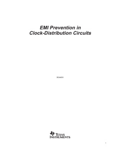 emi prevention in clock-distribution circuits