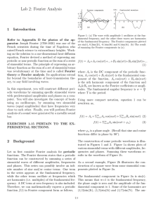 Lab 2: Fourier Analysis