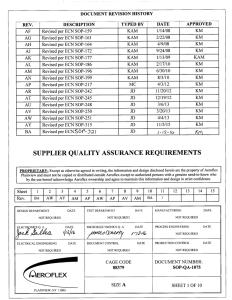 SOP-QA-1075 Supplier Quality Requirements