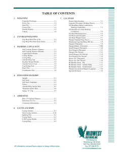 table of contents - Midwest Fasteners